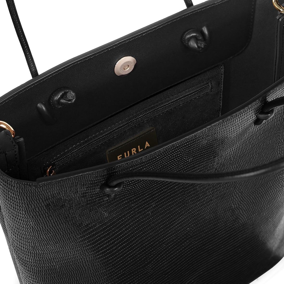 Furla Essential Handväska Dam Svarta Rea OPQ382514